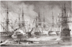 Reinagle, George Philip - The Naval Battle of Navarino on 20 October 1827