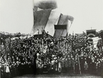 Anonymous - The monument for the anniversary of the October Revolution by Natan Altman. 1918