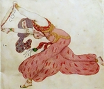 Bakst, Léon - Almee. Costume design for the ballet Sheherazade by N. Rimsky-Korsakov