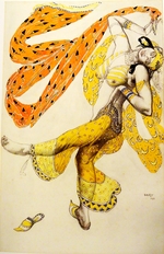 Bakst, Léon - Odalisque. Costume design for the ballet Sheherazade by N. Rimsky-Korsakov