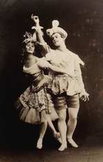 Fischer, Karl August - Anna Pavlova and Vaslav Nijinsky in the ballet Le Pavillon d'Armide by Nikolai Tcherepnin