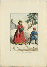 Haubigant, Armand Gustave - Russian Winter Clothing (From Moeurs et Costumes des Russes)