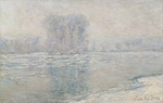 Monet, Claude - Ice, white effect (Glaçons, effet blanc)