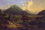 Lecomte, Hippolyte - Meeting of Napoleon with the Ambassadors of the Austrian Emperor near Leoben (Steiermark) on 7 April, 1797