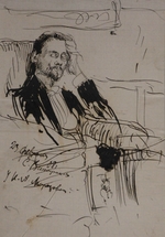 Vinogradov, Sergei Arsenyevich - Portrait of Alexey Alexandrovich Bakhrushin (1865-1929)