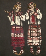 Roerich, Nicholas - Costume design for the ballet The Rite of Spring (Le Sacre du Printemps) by I. Stravinski