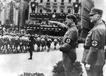 Anonymous - Hitler with SA stormtroopers at Leipzig in 1933
