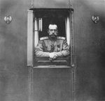 Anonymous - Emperor Nicholas II at window of the own railroad car