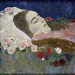 Klimt, Gustav - Ria Munk on her Deathbed