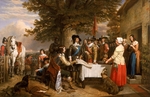 Landseer, Charles - The Eve of the Battle of Edge Hill, 1642