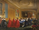 Gosse, Nicolas-Louis-François - Louis-Philippe receiving the Order of the Garter from the hands of a young Queen Victoria