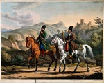 Dighton, Denis - Persian smoking a hookah on horseback