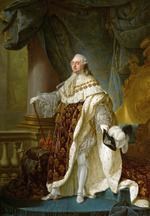 Callet, Antoine-François - Portrait of the King Louis XVI (1754-1793) in his Coronation Robes