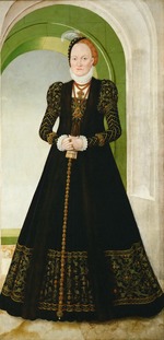 Cranach, Lucas, the Younger - Anne of Denmark (1532-1585), Electress of Saxony