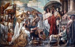 Jordaens, Jacob - The envoys of the Caliph Harun al-Rashid offering a clock to Charlemagne