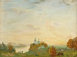 Kustodiev, Boris Michaylovich - Above the river, Autumn