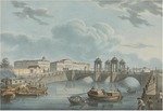 Beggrov, Karl Petrovich - View of the Fontanka at the Obukhov Bridge
