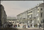 Beggrov, Karl Petrovich - The Mikhailovskaya Street with view of the Michael Palace in St. Petersburg