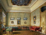 Hau, Eduard - The Working or Small Study of Emperor Alexander I at the Great Palace in Tsarskoye Selo