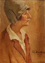 Makaturin, Gavriil Petrovich - Portrait of the Poet Anna Akhmatova (1889-1966)