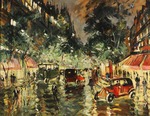 Korovin, Konstantin Alexeyevich - Rainy Night in Paris