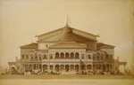 Benois, Nikolai Leontyevich - Project of the wooden summer theatre in Pavlovsk. Main facade.