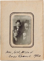 Anonymous - Misia and José Maria Sert with Igor Stravinsky and Gabrielle Chanel at the Paris Fair, 1920