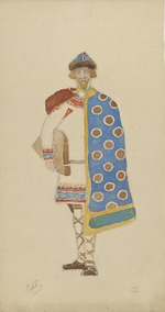 Malyutin, Sergei Vasilyevich - Costume design for the opera Snow Maiden by N. Rimsky-Korsakov