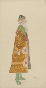 Malyutin, Sergei Vasilyevich - Costume design for the opera Snow Maiden by N. Rimsky-Korsakov
