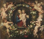 Rubens, Pieter Paul - Madonna in a Garland of Flowers