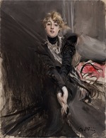 Boldini, Giovanni - Portrait of the actress Jeanne Renouard