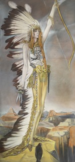 Martini, Alberto - Marchesa Luisa Casati. Grand Canyon