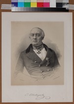 Lithography W. Bachmann - Portrait of Stepan Petrovich Shevyryov (1806-1864)