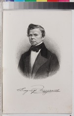 Lushev, Andrey Mikhaylovich - Portrait of the poet Vladimir Grigoryevich Benediktov (1807-1873)