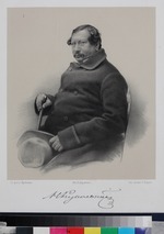 Borel, Pyotr Fyodorovich - Portrait of the author Nestor Vasilievich Kukolnik (1809-1868)
