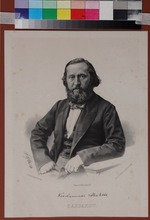 Borel, Pyotr Fyodorovich - Portrait of the author Konstantin Sergeyevich Aksakov (1817-1860)