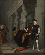 Ingres, Jean Auguste Dominique - Don Pedro of Toledo Kissing Henry IV's Sword
