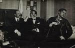 Anonymous - Vladimir Mayakovsky (right) with David Burlyuk (center) and Andrei Shemshurin