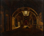 Rabus, Karl Ivanovich - Inside view of the Lower church of Saint Basil's Cathedral in Moscow