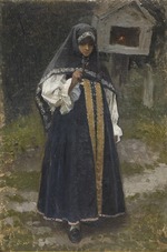 Nesterov, Mikhail Vasilyevich - A Girl from Nizhny Novgorod