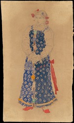 Vasnetsov, Viktor Mikhaylovich - Kupava. Costume design for the theatre play Snow Maiden by Alexander Ostrovsky