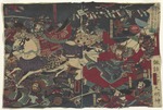 Yoshitora, Utagawa - The Great Battle at Kawanakajima
