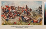 Sattler, Hermann -  The attack of the French hussars on the 2nd Pomeranian Battalion. Dannigkow-Möckern, 5 April 1813