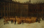 Maxutov, Vasili Nikolayevich - Nicholas I before the Unit Formation of the Life-Guards Field Engineer Battalion in the Court of the Winter Palace on 14 Decembe