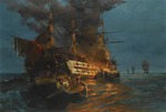 Volanakis, Constantinos - The Burning of the Ottoman frigate