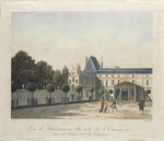 Chapuy, Nicolas-Marie-Joseph - View of the Palace of Malmaison from the Orangery