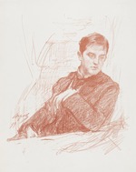 Serov, Valentin Alexandrovich - Portrait of Dmitry Vladimirovich Filosofov (1872-1940)