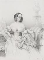 Anonymous - Portrait of Countess Alexandra Kirillovna Vorontsova-Dashkova (1818-1856), née Naryshkina