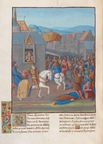 Fouquet, Jean - Capture of Jerusalem by Ptolemy Soter. Illustration in Flavius Josephus Antiquities of the Jews (Antiquitatum Iudaicarum)