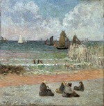 Gauguin, Paul Eugéne Henri - Coast at Dieppe